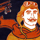Premium Quality Red Baron - Linocut Print
