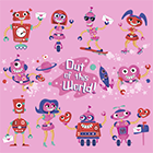Out of this World Valentine's Day Robot Collection