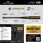 HZRDUS One Piece Hybrid Bat Sales Packet & Golden Ticket